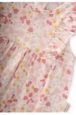 Fırfırlı Şort Tulum 0-3 Yaş Çıtır Çiçek Desen