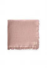 Four Layer Tassel Blanket 80X120 Cm Powder Pink