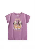 Printed T-Shirt 8-12 Years Lilac