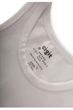 Triple Wide Strap Tank Top 2-9 Years Ecru