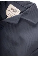 Chemise hawaïenne rayée en modal anthracite 1-8 ans