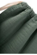 Muslin Children's Backpack 28X30 cm Khaki Green