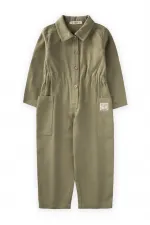 Gabardin Tulum 2-7 Yaş Olive