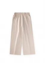 Wide-Leg Trousers for 4-12 Year Olds (Sand) Wide-Leg Trousers for 4-12 Year Olds (Sand)