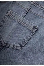 Jupe en jean à ourlet mohair, 2-7 ans, bleue