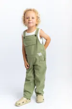 Gabardin Salopet 2-7 Yaş Olive