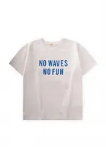 Front and Back Printed T-Shirt, 8-12 Years Old, Off White