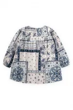 Modèle de robe à motifs pour enfant de 2 à 6 ans et patron de châle