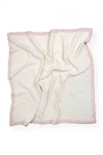 Couverture brute à quatre couches, passepoil épais, 85 x 90 cm, poudre