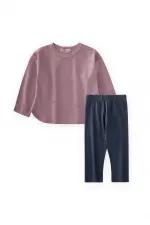 Uzun Kollu T-Shırt Takım 1-7 Yaş Leylak