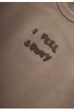 Embroidered Sweatshirt 1-7 Years Old S Mink