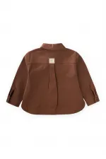 Gabardin Ceket 3-14 Yaş Kahve