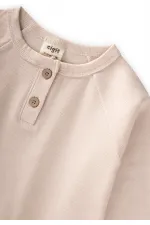 Reglan Kol Patlı Basıc Takım 1-8 Yaş Açık Bej