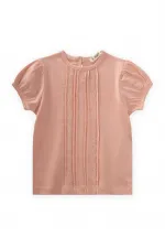 Blouse à rayures en dentelle pour bébé de 1 à 5 ans