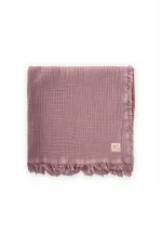 Four Layer Tassel Blanket 80X120 Cm Copper
