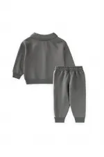 Ensemble sweat-shirt à col brodé, 2-10 ans, vert clair