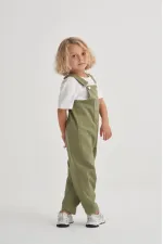 Gabardin Salopet 2-7 Yaş Olive