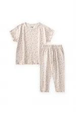 Ensemble pyjama à motifs pour enfants de 1 à 8 ans, motif floral frais