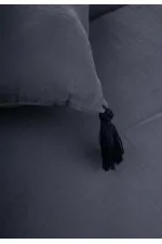 Muslin Baby Bed Protection Pillow Set (Washed) 32X180 cm +/- 2 cm Anthracite