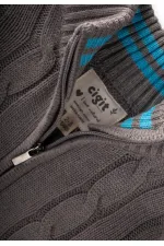 Hair Braided Cardigan, Ages 2-11, Grey (A)