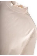 Yumuşak Dökümlü Oversize Bambu Takım 3-10 Yaş Ekru