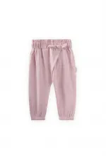Pantalon shalwar pour bébé 0-3 ans rose poudré