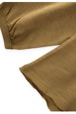 Fırçalı Rustik Uzun Kollu T-Shırt 1-7 Yaş Olive