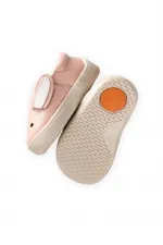 Deri Tavşan Çocuk Ayakkabı 19/25 Numara Pudra