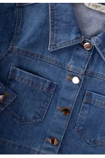 Denim Jacket with Front Pockets, 2-7 Years Old, Blue
