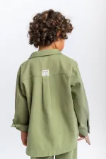 Veste en gabardine 2-7 ans, couleur olive