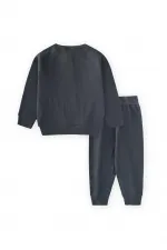 Reglan Kol Patlı Erkek Basıc Takım 1-5 Yaş Antrasit