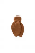 Wooden Muslin Fabric Teether Coffee