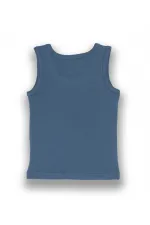 Üçlü Erkek Atlet Set 2-9 yaş İndigo Mavi