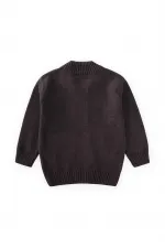 Triko Cepli Hırka 2-11 Yaş Kahve