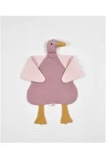 Duck Muslin Sleeping Companion (Washed) 35x35 cm Powder-Copper