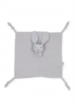 Tavşan Müslin Uyku Arkadaşı (Yıkanmıştır) 40X40 cm Gri