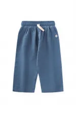 Müslin Pantolon 1-10 Yaş İndigo Mavi