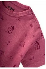 Leggings and T-Shirt Set, 0-3 Years, Plum