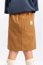 Gabardin Etek 2-7 Yaş Taba