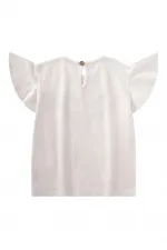 Okyanus Temalı T-Shırt 2-8 Yaş Kırık Beyaz