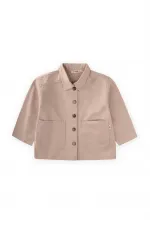 Gabardin Ceket 2-7 Yaş Bej