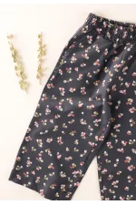 Pantalon tissé à motifs anthracite 2-8 ans