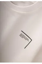 Düşük Kol Baskılı Eşofman Takım 2-7 Yaş Ekru