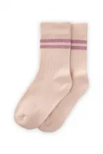Çemberli Soket Çorap 2-9 Yaş Gül Kurusu