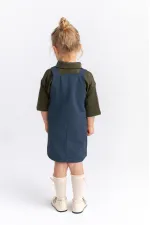 Gabardin Jile 2-7 Yaş İndigo Mavi