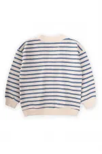 Striped Cardigan 2-10 Years Old Indigo Blue