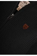 Selanik Fermuarlı Triko Hırka 2-11 Yaş Siyah