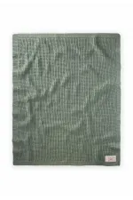 Couverture tricotée Selanik 80 x 100 cm (+/- 5 cm) Vert menthe