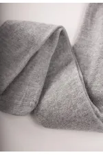 Çocuk Düz Külotlu Çorap 1-13 Yaş Gri Melanj