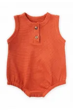 Waffle Patlı Zıbın 0-3 Yaş Kiremit